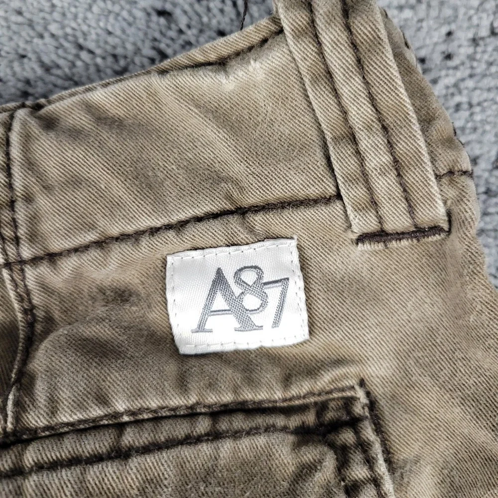 Aeropostale Cargo Shorts Mens 34 Brown Utility Streetwear Grunge 11